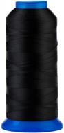 selric uv resistant high strength polyester thread: #69 t70, 210d/3, black - 30 colors, 1500yards - perfect for upholstery, outdoor market, drapery, beading, purses, leather logo