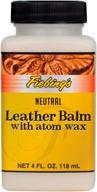 🔧 revitalize and protect your leather with our 4 oz neutral leather balm enriched with atom wax logo