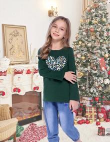 img 3 attached to Stylish And Comfy: Arshiner Kids' 3-Pack Long Sleeve Tees For Girls