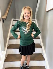 img 1 attached to Stylish And Comfy: Arshiner Kids' 3-Pack Long Sleeve Tees For Girls