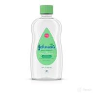 johnson's baby oil: enriched with aloe vera and vitamin e, 14 fl. oz for nourishing baby skin logo