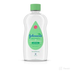 img 4 attached to Johnson's Baby Oil: Enriched with Aloe Vera and Vitamin E, 14 fl. oz for Nourishing Baby Skin