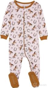 img 4 attached to Leveret Cotton Footed Pajamas for Kids – Baby Boys & Girls (Size 6-12 Months to 5 Toddler)