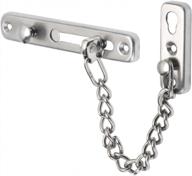 alise fd9000-ls chain door guard latch lock with spring anti-theft press lock,stainless steel brushed nickel logo