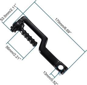 img 3 attached to 🛵 Заднее педали для пуска: Замена для 4-тактного 50cc, 60cc, 80cc, 150cc скейтер, квадроцикл, мопедов GY6 - Китайский мотозапчасти