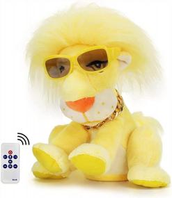 img 4 attached to Remote Control Talking Lion Toy That Shakes Head, Dances, And Sings 48 Songs - Electric Plush Toy By MIAODAM Toys