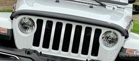 img 5 attached to Protect Your Ride: AVS Aeroskin Lightshield Hood Protector For Jeep Gladiator & Wrangler