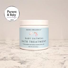 img 3 attached to 🛁 Baby Oatmeal Bath Treatment Powder for Hydration, Soothing, and Eczema Relief - Irene Organics (1 Pack)