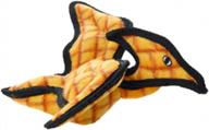 tuffy junior dinosaur pteradactyl dog toy - durable, strong & tough squeaker interactive play tug, toss & fetch machine washable floats логотип