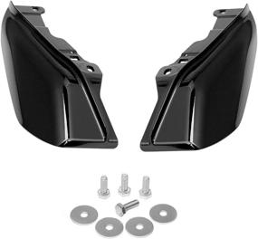 img 2 attached to 🏍️ Effective Air Deflector for Harley Davidson Touring Street Electra Glide Road King 2009-2016 - AQIMY Black Mid-frame