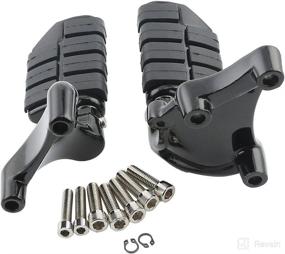 img 1 attached to TCMT Foot Pegs W/Brackets Fits For Harley Sportster XL 883 1200 Iron 2014-2022 (Black)