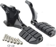 tcmt foot pegs w/brackets fits for harley sportster xl 883 1200 iron 2014-2022 (black) логотип