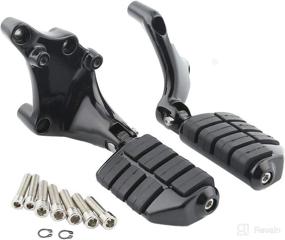 img 4 attached to TCMT Foot Pegs W/Brackets Fits For Harley Sportster XL 883 1200 Iron 2014-2022 (Black)