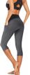 capri yoga pants for women with high waist and pockets - ideal for workouts, running, and high-days logo