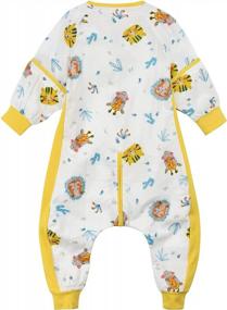 img 2 attached to Yellow Lion Baby Sleep Bag With Detachable Sleeves And Legs For Comfortable Sleep