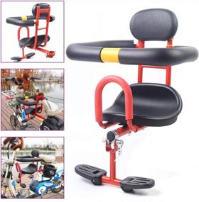 img 3 attached to DYRABREST Bike Child Seat,Bicycle Front Safe Seat For Child 1-6 Years With Sponge Fence,US Stock