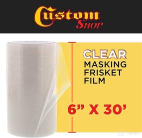 img 3 attached to 🎨 Clear Masking Film/Frisket for Artists, Airbrush Graphics, Automotive, Motorcycle - Custom Shop 6x30 Roll: Tracing, Cutting Templates, Stencil Making, Lettering, Design Transfer Paper Tape