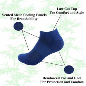 img 1 attached to Breathe-Easy Comfort For Active Men: 4-Pack Of Colorful Rayon Sports Socks