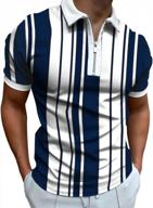 hosamtel polo shirts for men slim fit,men's classic short sleeve polo shirt zip up casual summer slim fit t-shirts golf shirts logo