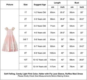 img 1 attached to Everweekend Ruffles Halter Sleeve Cotton Girls' Clothing via Dresses