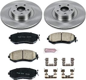 img 1 attached to 🔥 Enhance Braking Performance with Power Stop KOE6082 Autospecialty Front Replacement Brake Kit - OE Brake Rotors & Ceramic Brake Pads