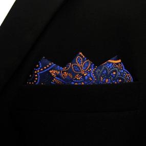 img 2 attached to 🧣 Paisley Orange Classic Men's Accessories: Shlax Necktie, Ties, Cummerbunds & Pocket Squares