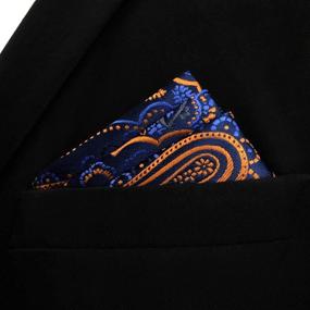 img 3 attached to 🧣 Paisley Orange Classic Men's Accessories: Shlax Necktie, Ties, Cummerbunds & Pocket Squares