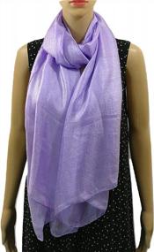 img 2 attached to Shanlin Solid Color Silk Feel Long Scarves