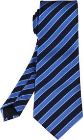 img 1 attached to 👔 Enhance Your Style with the Secdtie Classic Stripe Jacquard Necktie!