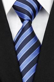 img 2 attached to 👔 Enhance Your Style with the Secdtie Classic Stripe Jacquard Necktie!