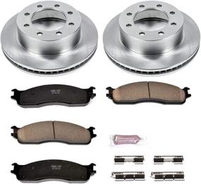 img 1 attached to Power Stop KOE2203 Autospecialty Front Replacement Brake Kit: OE Brake Rotors & Ceramic Brake Pads - High-Quality Brake Upgrade