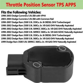 img 2 attached to 3970085 Throttle Position Sensor TPS APPS - Dodge Ram 2500/3500 Cummins Diesel 5.9L (98-04) - Replacement 53031575AH, 53031576AD, AP63427