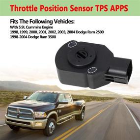 img 1 attached to 3970085 Throttle Position Sensor TPS APPS - Dodge Ram 2500/3500 Cummins Diesel 5.9L (98-04) - Replacement 53031575AH, 53031576AD, AP63427