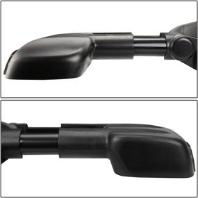 img 1 attached to Powered Heated Towing Side Mirrors with Turn Signal Compatible With 2003-2006 Silverado, Suburban, Avalanche, Sierra, Yukon - DNA Motoring TWM-001-T888-BK-SM