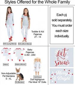 img 2 attached to Cozy Matching Family Pajama Sets With Festive Designs For Christmas: Snowflakes, Santa & Holiday Cheer