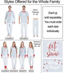 img 3 attached to Cozy Matching Family Pajama Sets With Festive Designs For Christmas: Snowflakes, Santa & Holiday Cheer