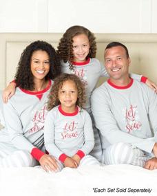 img 1 attached to Cozy Matching Family Pajama Sets With Festive Designs For Christmas: Snowflakes, Santa & Holiday Cheer