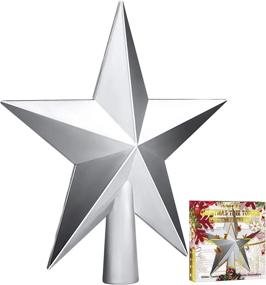 img 4 attached to Glossy Christmas Tree Topper Star Ornament Holiday Decoration Home Decor Aneco