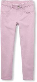 img 1 attached to 👚 Girls' Clothing: The Children's Place Lavender French Jeggings, Pants & Capris