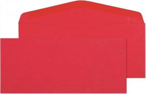 img 2 attached to 50 Pack Bright Red Starburst Colored Non Window Return Envelopes - Business, Invitation, Documents, Legal Letter & Gift Notes / Decorations
