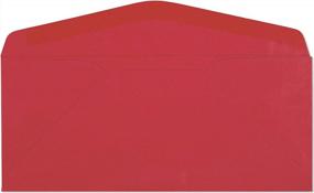 img 3 attached to 50 конвертов ярко-красного цвета Starburst без окон для возврата - деловые, пригласительные, документы, юридические письма и подарочные заметки / украшения
