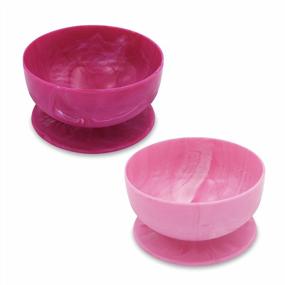 img 4 attached to ChooMee Silicone Baby Bowls With Non Slip Extra Strong Suction Base, Durable And Firm For Infant And Toddler Baby Led Feeding - 2 CT