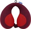 comfy travel pillow for kids - infanzia neck support to prevent head from falling forward, red logo