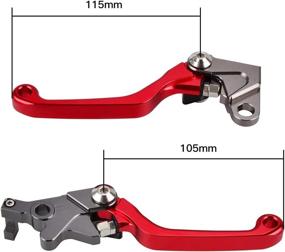 img 1 attached to NICECNC Red Pivot Dirtbike Brake Clutch Lever Set for Honda XR650L 1993-2022