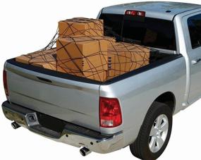 img 4 attached to 🚚 Truck Pickup Trunk Net Cargo Bed Tie Down Hooks - Compact Size 60&#34; x 78&#34; - Brand New