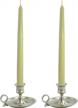 candlenscent scented bayberry taper candles tapered candlesticks - dripless 10 inch (2 pack) logo