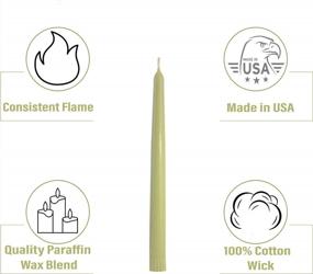 img 3 attached to Scented Bayberry Taper Candles Tapered Candlesticks - Без капель, 10 дюймов (2 штуки) от CandleNScent