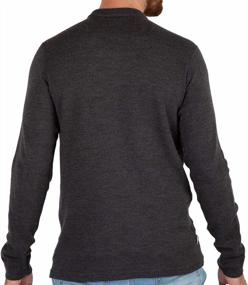 img 3 attached to Stay Warm And Stylish With MERIWOOL Men'S Heavyweight Merino Wool Henley Sweater