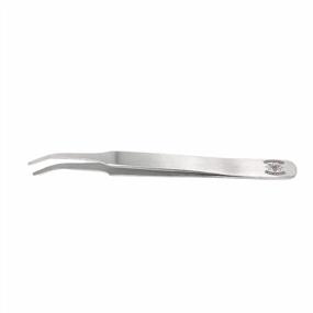 img 1 attached to Precision Handling In The Lab: Stainless Steel Forceps With Curved Tapered Flat-Tips - 4.5 In. Length