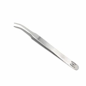img 3 attached to Precision Handling In The Lab: Stainless Steel Forceps With Curved Tapered Flat-Tips - 4.5 In. Length